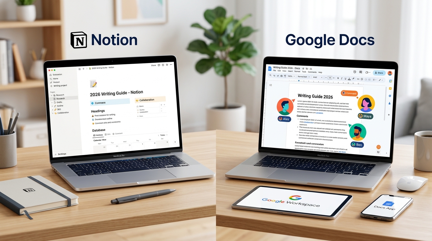 Notion vs Google Docs for Writing: 2026 Guide | Tools for Writing Blog
